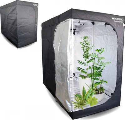 Produktbild von Mobiclinic, Growzelt, Indoor, 240x120x200cm, Premium Mylar 97% reflektierend, Hydroponisches System, Growbox, Stabile Struktur, Grow Tent