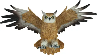 Produktbild von Dekofigur Wanddeko Eule fliegend Uhu Greifvogel Gartenfigur Tierfigur Wohnung Vogeldeko
