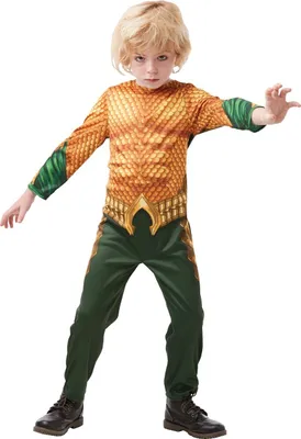 Produktbild von Aquaman - Kostým - detský BN5034 (L) (zlatý/zelený)