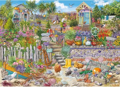Obrázok produktu pre GIBSONS Puzzle Záhrada pri pláži 1000 dielikov
