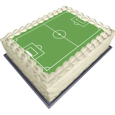 Produktbild von Fußballfeld Tortenaufleger Zucker 30x20c
