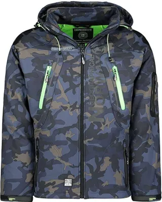 Immagine prodotto di Geographical Norway Giubbotti Softshell Techno, WU4549HGNNAVYGREEN, Taglia: 164