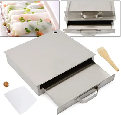 Produktbild von Dampfkocher Dampfgargerät Dampfkochtopf Edelstahl Schubladen Einschichtdampfer Mantykocher Lebensmittel Dampfgarer mit Handgriff für Restaurant Zuhause