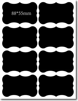 Produktbild von INF Tafelsticker-Etiketten, 8 Stück/Blatt, 190x245mm, 5 Blatt