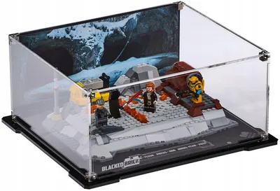 Obrázok produktu pre Čierna vitrína s potlačenou zadnou stenou pre LEGO® Star Wars 75334 – Obi-Wan Kenobi vs. Darth Vader