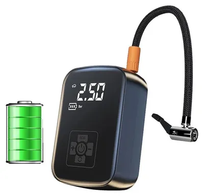 Immagine prodotto di Pompa per pneumatici portatile, pressione massima 150 PSI, pompa elettrica, modello senza fili