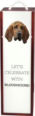 Immagine prodotto di Art-Dog Confezione regalo per bottiglia di vino – Bloodhound – con confezione regalo