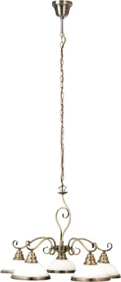 Immagine prodotto di Rabalux 2755 Lampadario 5 spot Elisett, E27, bronzo-argento, rotondo, classico, ø640mm