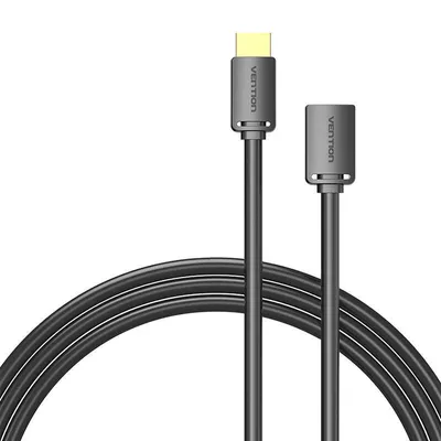 Image de Câble d'extension HDMI 2.0 mâle vers HDMI 2.0 femelle Vention AHCBF 1m, 4K 60Hz, (Noir)