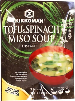 Produktbild von Kikkoman Instant Miso Suppe Tofu&Spinat 30g