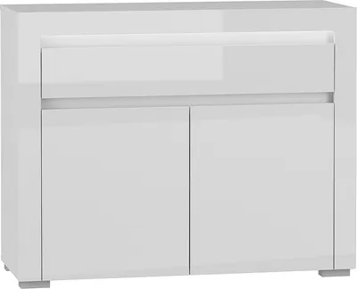 Produktbild von Buffet Kasla mit 1 Schublade und 2 Türen, Weiß, 106cm