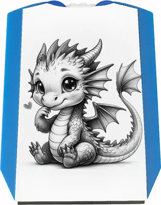 Produktbild von niedlicher Babydrache Parkscheibe