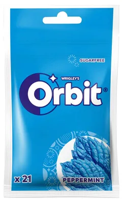 Obrázek produktu pro Žvýkačky Orbit Peppermint bez cukru 21 kusů