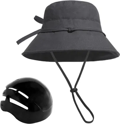 Image de Casque de vélo pour adultes - Casquette de sport - Sécurité à vélo - Protection UV - Réglable - Noir
