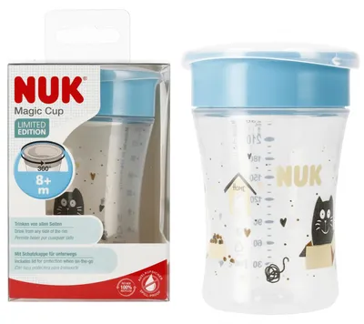 Produktbild von NUK Magic Cup 230 ml 8m+ blau 10255684