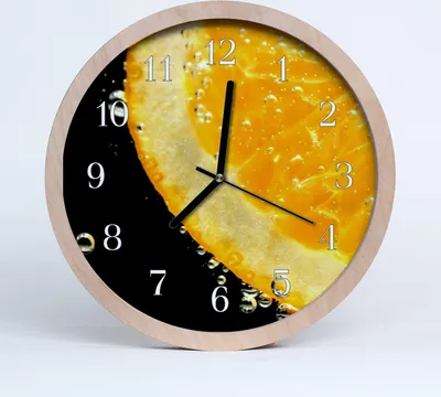 Produktbild von Holzuhr 20fi cm wanduhr - Zitrone