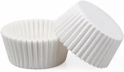 Produktbild von Papier Cupcake Formen, weiß, 500 Stück, für Muffins und Cupcakes