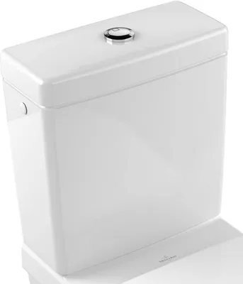 Produktbild von Villeroy & Boch Architectura Cistern, Chrom, Keramik, Weiß, Doppel, 387 mm, 165 mm
