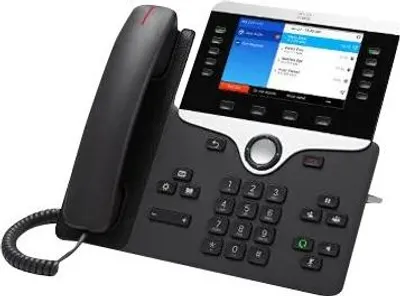 Immagine prodotto di Cisco IP Phone 8841 Nero e Argento - Telefono VoIP con Display 5" - Montaggio Scrivania/Parete