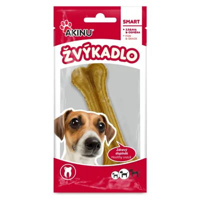Image de Os à friandises pour chien Akinu naturel 12 cm