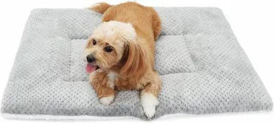 Immagine prodotto di Cuscino per cani grigio e traspirante, 80 cm, lavabile