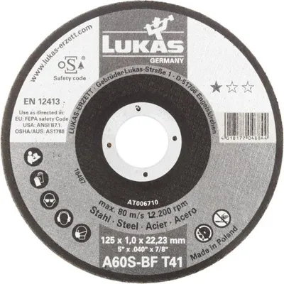 Produktbild von Flache Scheibe T1A 125*1.0*22 A60S-Bf Premiumflex - T1A 125*1.0R