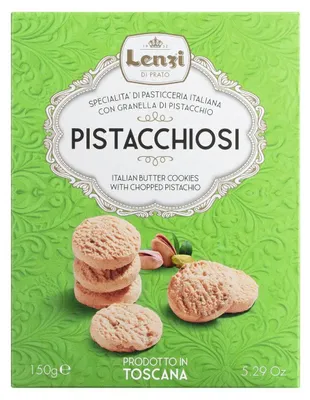 Produktbild von Pasticcini al Pistacchio, Mürbeteigkekse Pistazie, 150 g, Lenzi