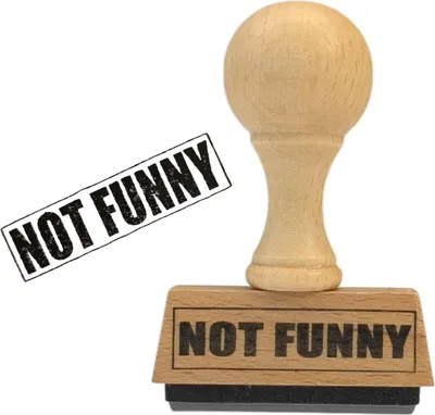 Produktbild von Not Funny Holzstempel