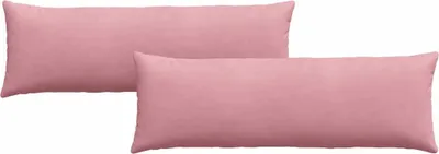 Image de vidaXL Coussins de canapé, lot de 2, rose, 120 x 40 cm, velours côtelé