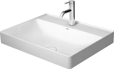 Produktbild von Aufsatzbecken DURASQUARE o ÜL m HLB 600x470mm 1 Hahnloch weiß 1 Hahnloch weiß