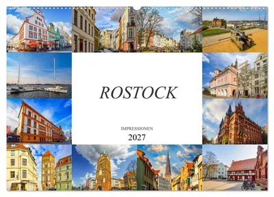 Produktbild von Rostock Impressionen (Wandkalender 2027 DIN A2 quer), CALVENDO Monatskalender
