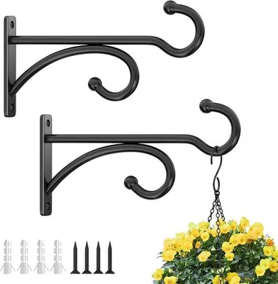 Produktbild von Famanu Pflanzenhaken Hanging Basket - Wandhaken für Pflanzen - Stabil