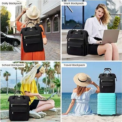 Produktbild von Damenrucksack 15,6 Zoll Laptop Schwarz