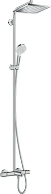 Immagine prodotto di hansgrohe Crometta E Pipe de douche 240 1 jet avec thermostat de bain, chromé, 27298000, 27298000