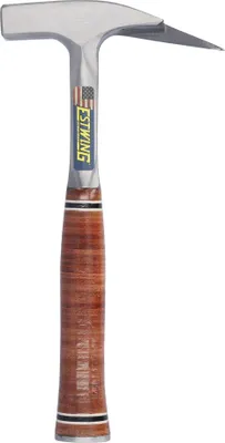 Produktbild von ESTWING Latthammer mit Ledergriff, Zimmermann/Dachdecker Hammer mit Magnetkopf, 24mm 600g, glatte Bahn, Gesamtgewicht: 925