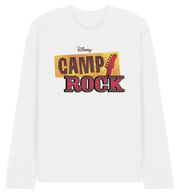 Produktbild von Camp Rock - T-Shirt für Herren/Damen Uni, Langärmlig TV34580 (M) (Weiß)