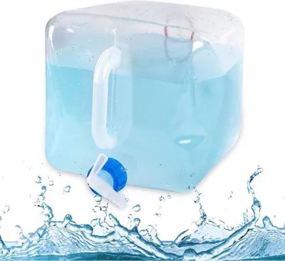 Produktbild von 4-stückiges faltbarer Wasserkarren, 10 l/20 l, flexibler Wasserkarren, faltbarer Wasserkarren, BPA-frei, für Outdoor, Camping