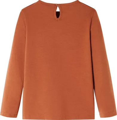Produktbild von vidaXL Kinder-Langarmshirt Cognac 140