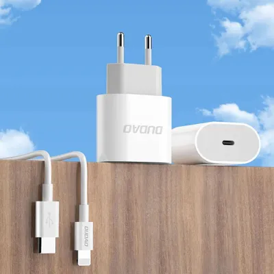 Zdjęcie produktu dla DUDAO Dudao A14EUC Adapter 20Watt 1m USB-C to cable included Hvid