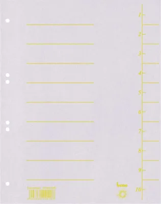 Produktbild von Trennblätter A4 250g/qm weiß VE=10x100 Stück