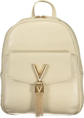 Immagine prodotto di Zaino da donna beige con dettagli a contrasto e pratiche tasche