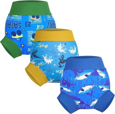 Produktbild von Famanu Schwimmwindeln für Babys - Wiederverwendbare Schwimmwindeln für Jungen und Mädchen (3 Stück)