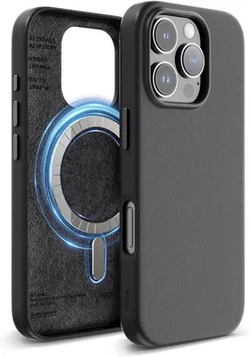 Produktbild von Elago MagSafe Lederhülle für iPhone 16 Pro Schwarz