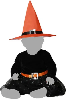 Immagine prodotto di Costume da strega arancione per bambino - 24 mesi