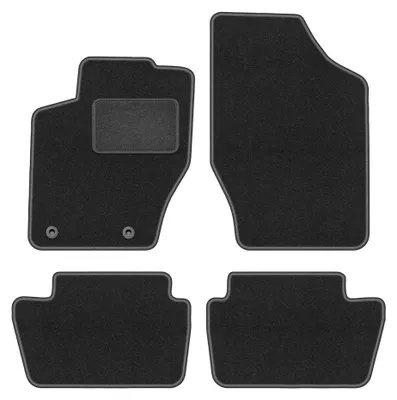 Immagine prodotto di Tappetini in moquette per Citroen C4 I 2004-2010 (coupé/hatchback) – set 4 pezzi, grigio grafite, su misura – Wielganizator LUX