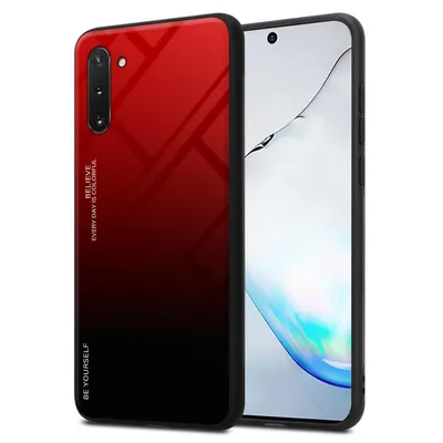 Obrázok produktu pre Cadorabo puzdro pre Samsung Galaxy NOTE 10 ochranné puzdro v čiernej farbe puzdro na mobilný telefón TPU kryt puzdra z tvrdeného skla