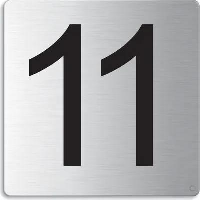 Produktbild von Türnummer I Zimmernummer I EdeIstahI TürschiId "11" I 85x85 mm I Nr.48311