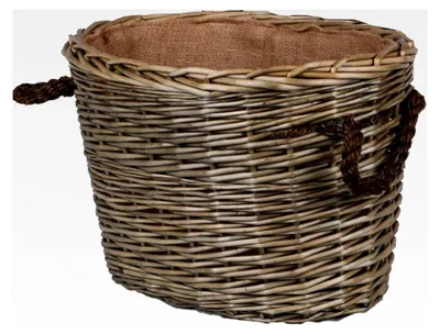 Produktbild von Oval geflochtene Körbe aus Weide mit Seilgriffen (Mittel)