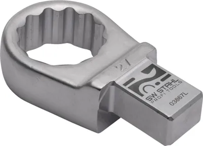 Produktbild von SW-Stahl 03867L Einsteck-Ringschlüssel 27 mm I Einsteckvierkant 14 x 18 mm I Einsteckringschlüssel SW 27mm