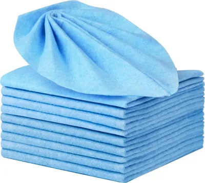 Produktbild von 10 Stück Verdicktes Magisches Reinigungstuch für Küchen, 30x30cm Wiederverwendbare Reinigungstücher Mikrofasertücher Putzlappen, Blau